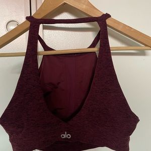 Alo High Neck cropped bra in luxe. Super soft, perfect condition